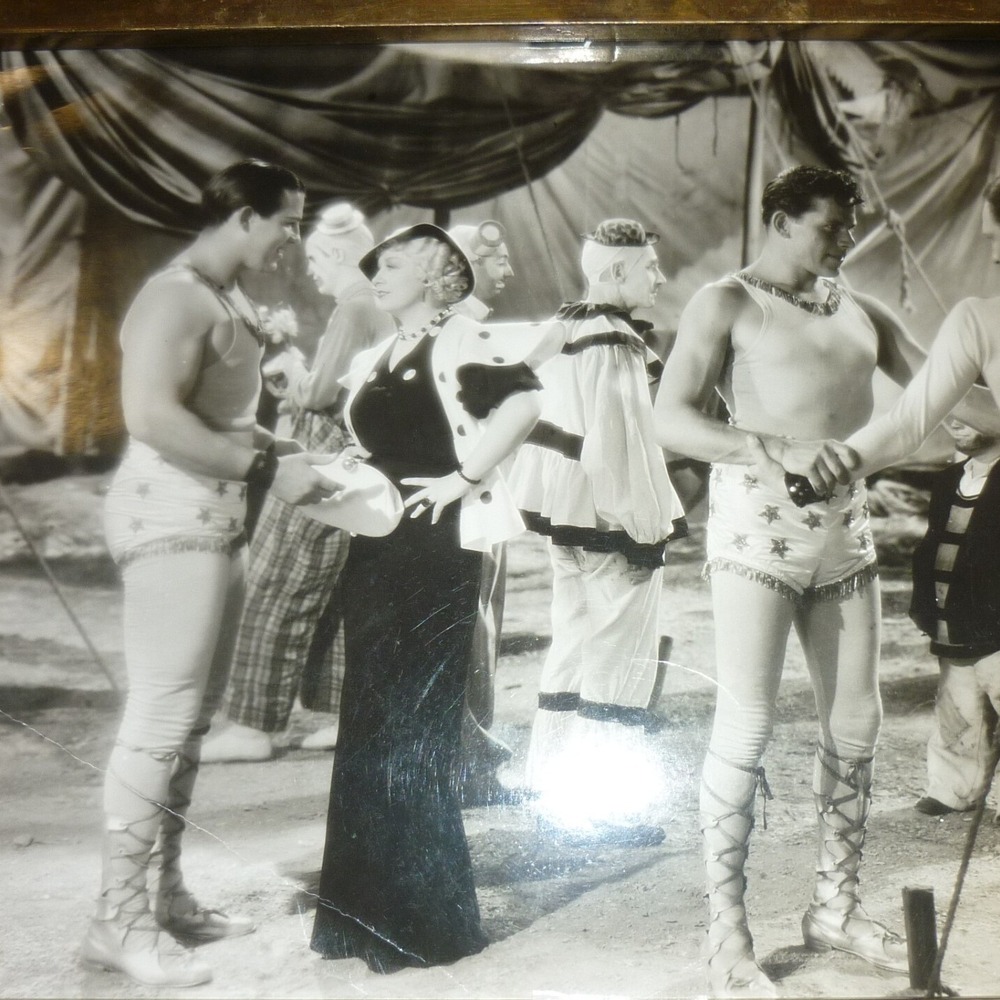 Vintage 1930s Mae West Im No Angel Circus Strongman Clown Movie‎ Still Photo 8x6